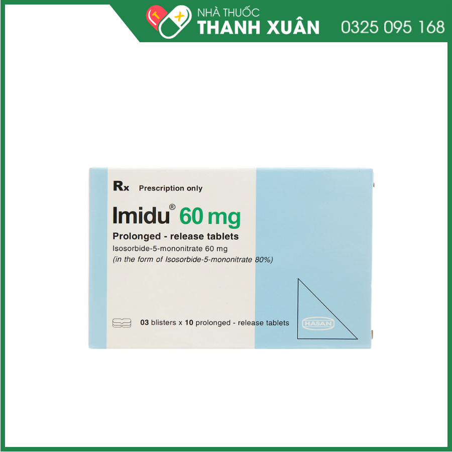 Imidu 60mg dự phòng cơn đau thắt ngực